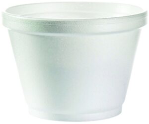 Dart - 6SJ12 - 6 oz Squat Foam Food Container - 1000 ct