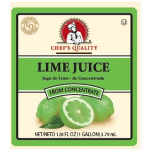 Chef's Quality - Lime Juice 4/1Gal