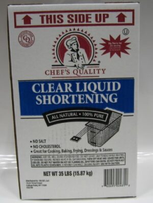 Clear Liquid Fry Oil, zero trans fats - 35 lbs