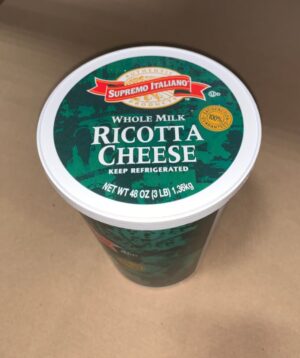 Whole Milk Ricotta Cheese - 3 Lbs - Image 2