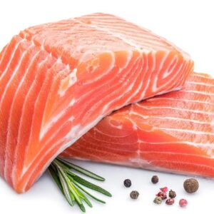 Frozen Atlantic salmon fillets , 8oz ( 10pounds)