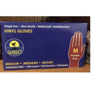 Gloves powder free Vinyl Medium