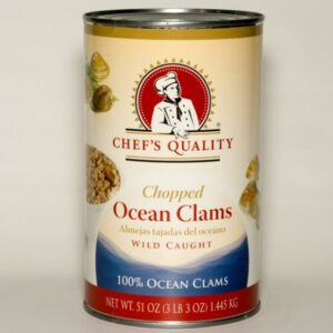 Chopped ocean Clams