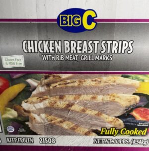 Frozen Tyson - NAE Fully Cooked, Grilled Breast Strips, Large- 10 lbs - Image 2
