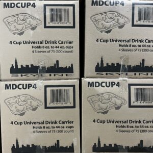 Skyline - 4-Cup Pulp Carrier Tray - 300 Ct