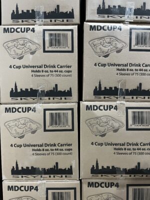 Skyline - 4-Cup Pulp Carrier Tray - 300 Ct