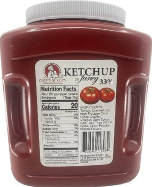 Chef's Quality - Tomato Ketchup Jug - plastic size - Image 2