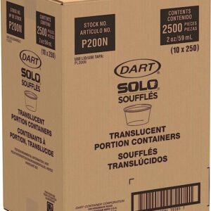 2 oz Plastic Souffle Cup - 2500 Ct