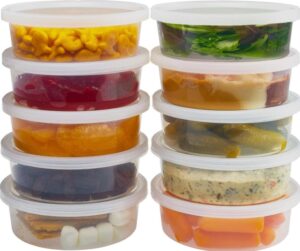 SC8 - 8 Oz Heavy Duty Soup Or Food Container With Lids - 250 Sets ( Deli Container ) - Image 2