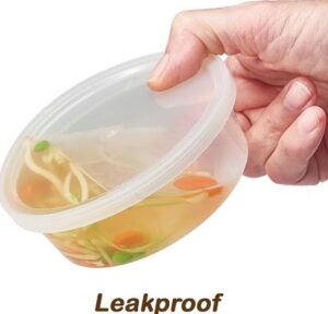 SC8 - 8 Oz Heavy Duty Soup Or Food Container With Lids - 250 Sets ( Deli Container ) - Image 3