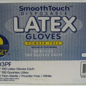 Latex Gloves With Powder, Size Large - 10/100 Ct