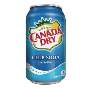 Canada Dry Club Soda - 24/12 Oz Cans