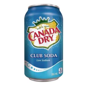 Canada Dry Club Soda - 24/12 Oz Cans