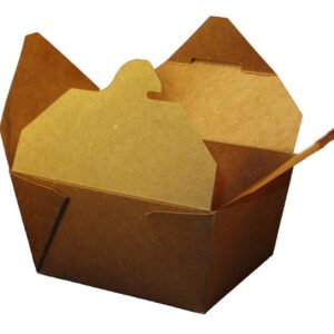 Eco Box To Go Container, Kraft, #1 - 50 Ct