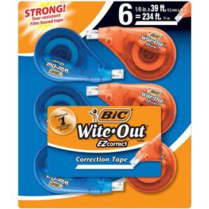 BIC Wite-Out Brand EZ Correct Correction Tape, White