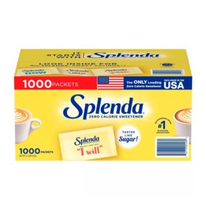 Splenda Zero Calorie Sweetener Packets 1000 CT