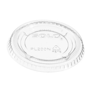 .75-1 Oz Plastic Souffle Cup Lids - 20/125 Ct