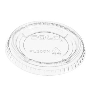 .75-1 Oz Plastic Souffle Cup Lids - 20/125 Ct