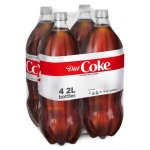 Diet Coke Bottles, 2 Liters, 4 Pack