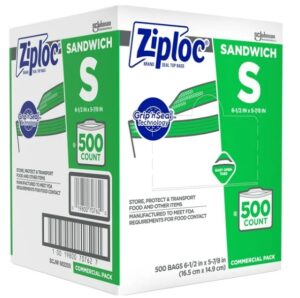 Ziploc- 8X8 Sandwich Bags - 500 Ct
