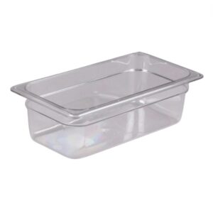Cambro - Camwear 34CW135 - 1/3 Size Food Pan, 4" Deep, Clear