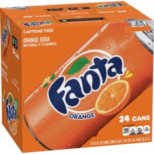 Fanta Orange Soda Cans, 12 Fl Oz, 24 Pack