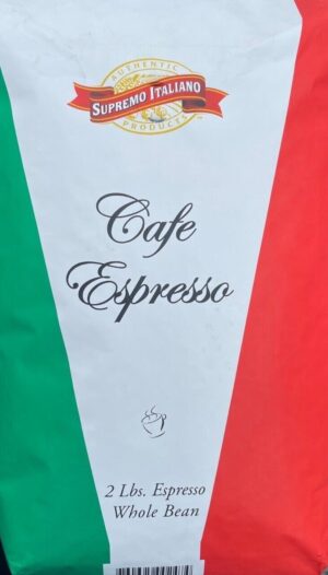 Supremo Italiano - Whole Bean Espresso Coffee - 2 Lbs