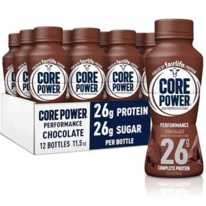Core Power 26G, Chocolate, 14 Fl Oz Plastic Bottle, 12 Units/Case