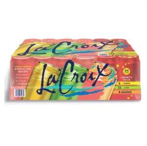 LaCroix Sparkling Water ( Lime-Lemon-Pamplemousses ) Variety Pack 24/12oz