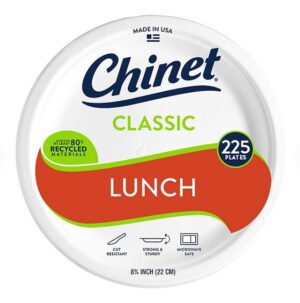 Chinet Classic Lunch Paper Plate 8.75"   225 ct.