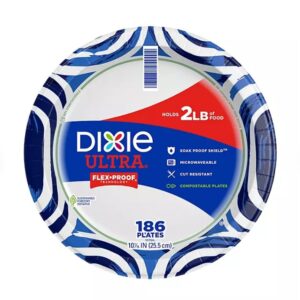 Dixie Ultra Heavyweight Dinner Paper Plates 10" 186 ct.