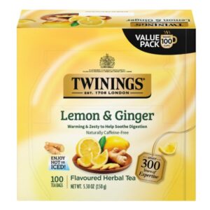 Twinings Of London - Lemon Ginger Tea - 100ct
