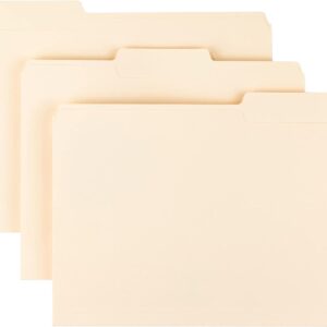 OD - File Folders, 1/3 Cut Assorted,100 Ct Letter Size