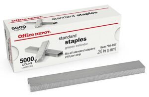 Brand Standard Staples, 1/4", 5 / 5000 Ct