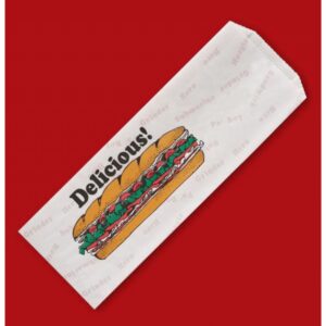 Fischer - 1050 - 4.5X2X14 - Printed Submarine Sandwich Bag - 1000/Cs