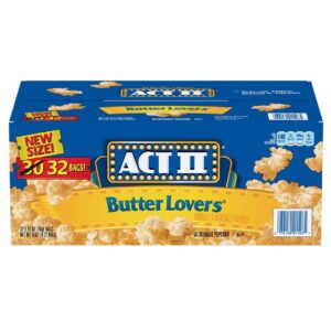 ACT II Butter Lovers Microwave Popcorn 2.75/32Ct