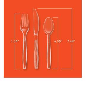 Hefty Clear Plastic Cutlery Combo 360Ct ( 120Spoon, 120 Forks, 120 Knife) - Image 2