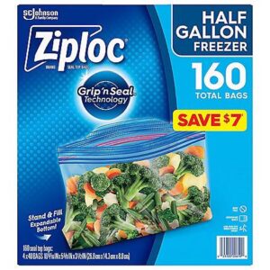 Ziploc - Half gallon size 160 Ct