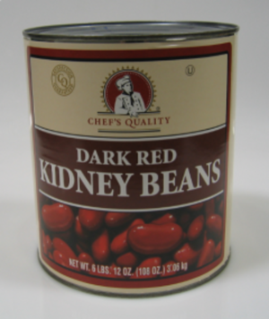 Chef's Quality - Dark Red Kidney Beans - #10 cans