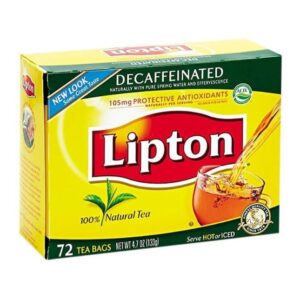 Lipton Decaffinated black tea 72Ct