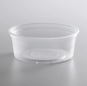 Deli container Clear PP 8oz 500Ct