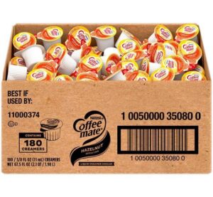 Nestle Coffee-Mate Hazelnut Single Serve Non-Dairy Creamer - 180Ct