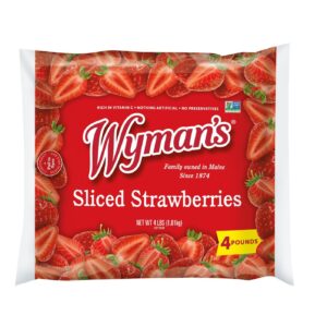 Wyman's Frozen Sliced Strawberries, 4 lbs
