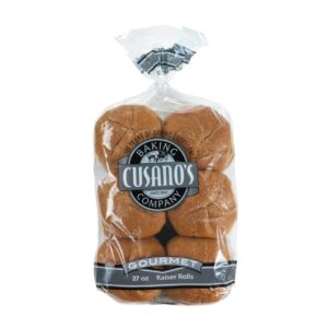 Cusano's Bakery - 4.5" Plain Sliced Kaiser Rolls - 12 ct